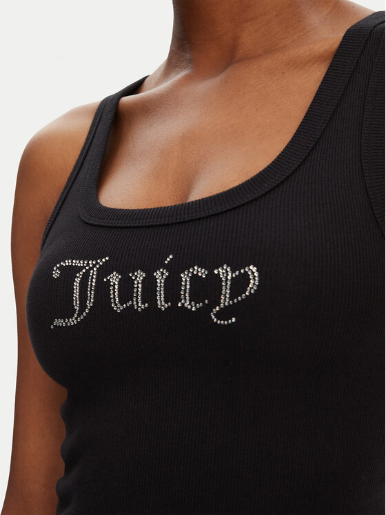 Juicy Couture Juicy Couture Top Racer JCWLV125305 Czarny Slim Fit