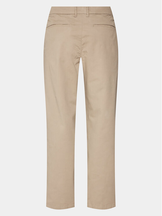 Lindbergh Lindbergh Medžiaginės kelnės 30-003108 Smėlio Wide Fit