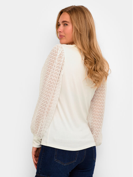 Kaffe Kaffe Bluse Serena 10508116 Écru Regular Fit