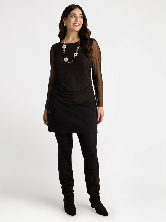 Fiorella Rubino Fiorella Rubino T-shirt G117L008413N033 Nero Regular Fit