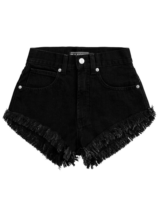 MissDenim MissDenim Szorty jeansowe High Waist Czarny Regular Fit