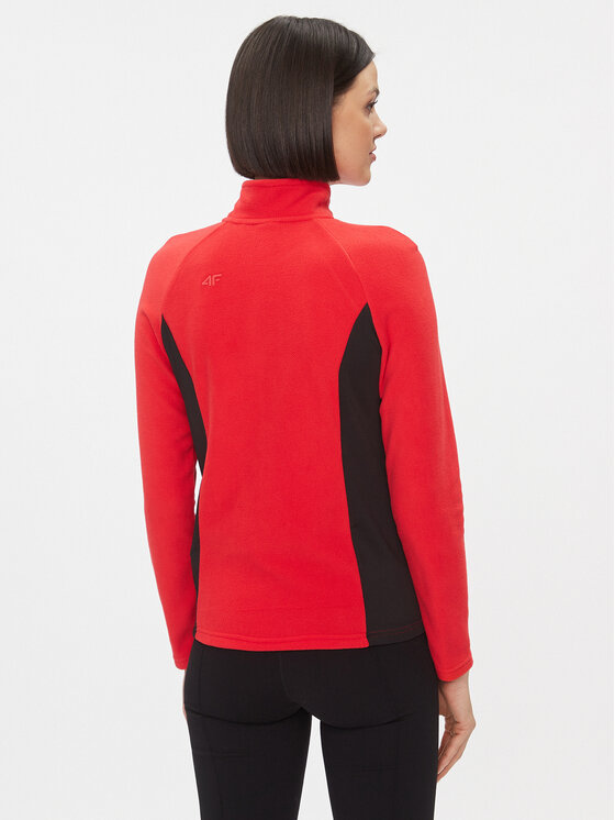 4F 4F Termoaktyvus apatinis trikotažas, viršus 4FAW23UFLEF032 Raudona Slim Fit