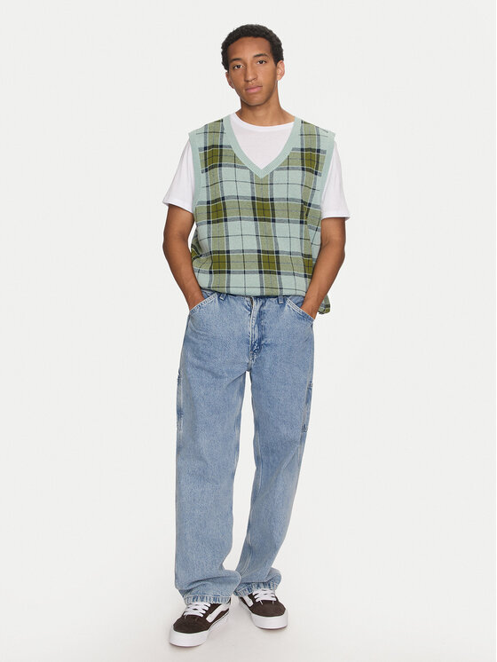 Vans Vans Džemper Almondwood VN000HDV Plava Loose Fit