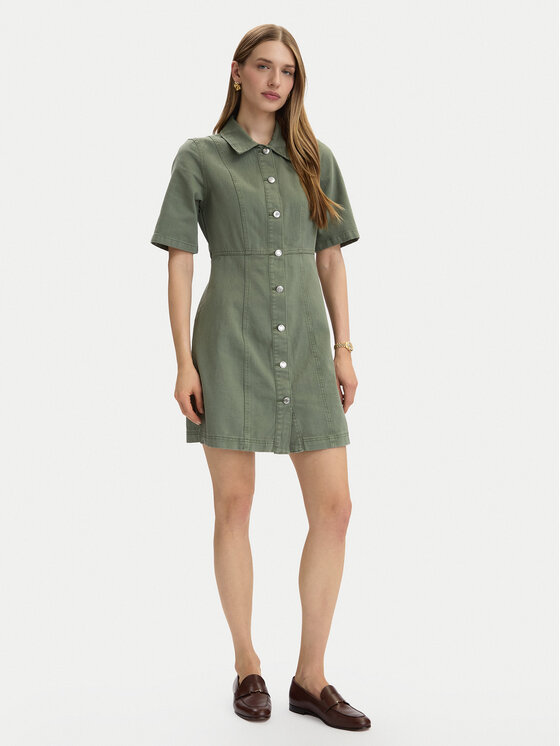 Vero Moda Vero Moda Rochie de blugi Daisy 10346217 Verde Standard Fit