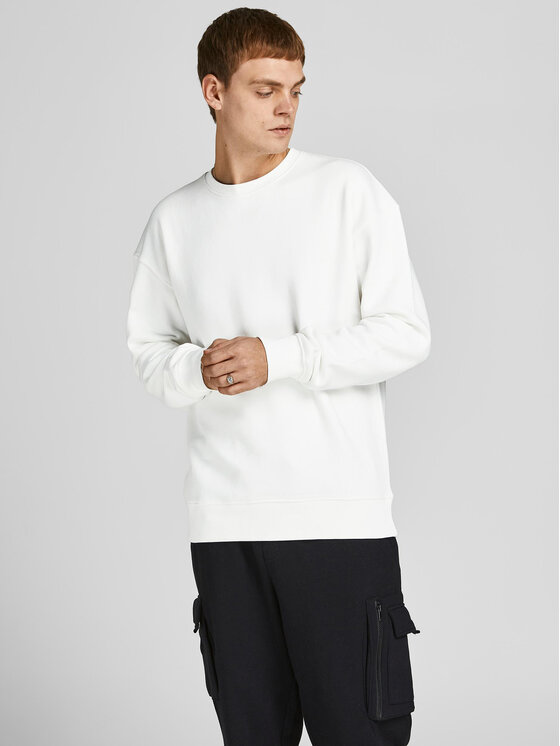 Jack & Jones Jack & Jones Mikina Star 12208182 Bílá Relaxed Fit