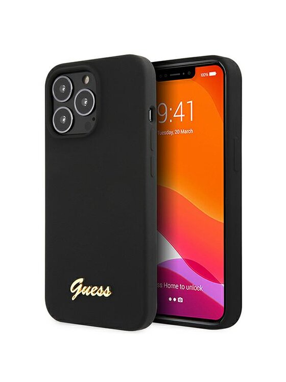 Etui na telefon Guess, Czarne, iPhone 13 Pro