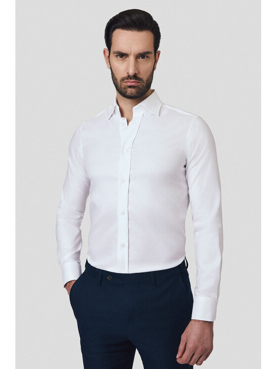 Lancerto Lancerto Koszula Indis KO073224000074 Biały Slim Fit