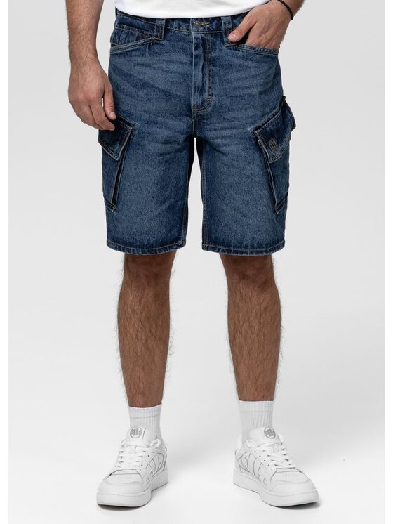 PITBULL PITBULL Szorty jeansowe STRANDWAY Granatowy Regular Fit