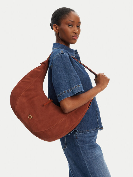 PINKO Geantă Slouchy Hobo Big PE 25 PLTT 104295 A29N Maro
