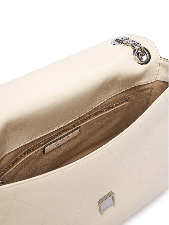 Tory Burch Tory Burch Ročna torba Charlie Quilted Shoulder Bag 185828 Bež