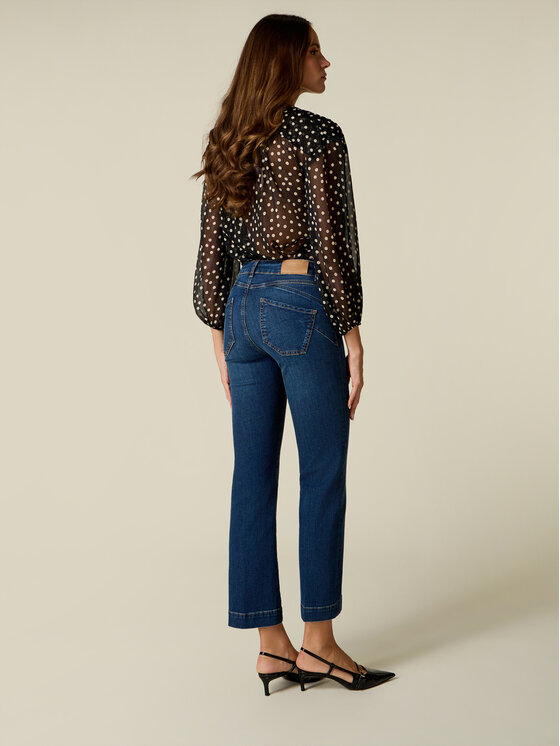 Oltre Oltre Jeans P423R009375N024 Blu Regular Fit