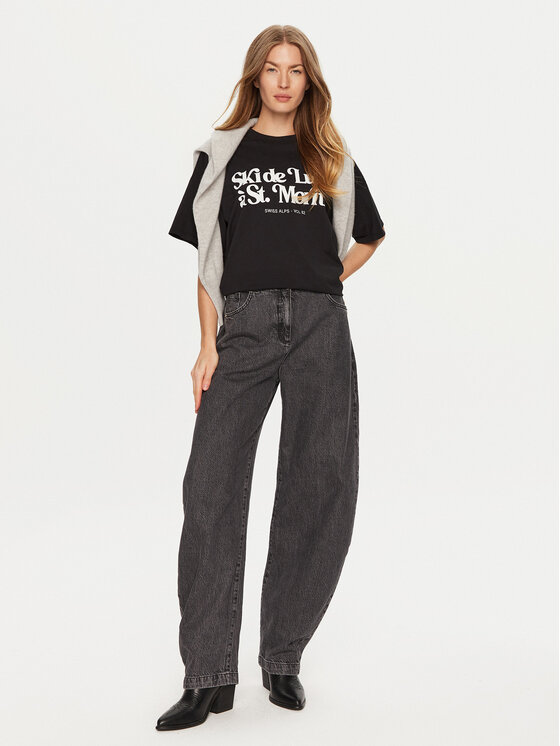 ViCOLO ViCOLO T-shirt RS0052 Crna Regular Fit