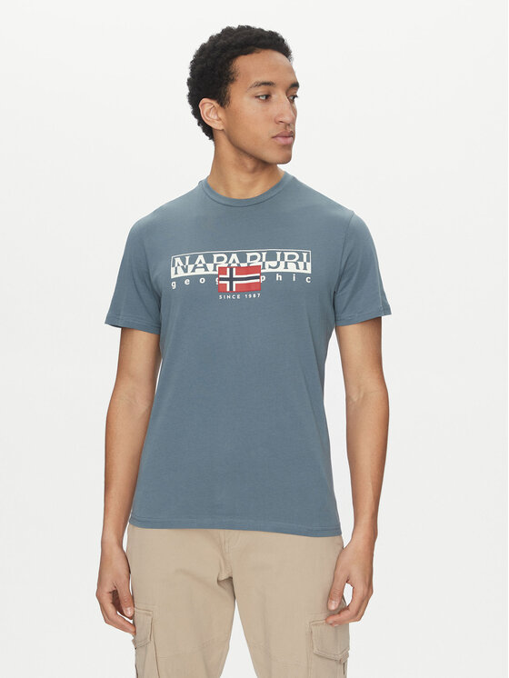 Napapijri Napapijri Tricou S-Aylmer NP0A4HTO Verde Regular Fit