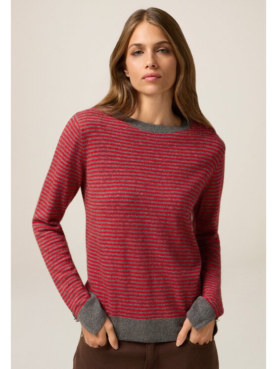 Oltre Oltre Cardigan M335J005075N0S3 Rosso Regular Fit