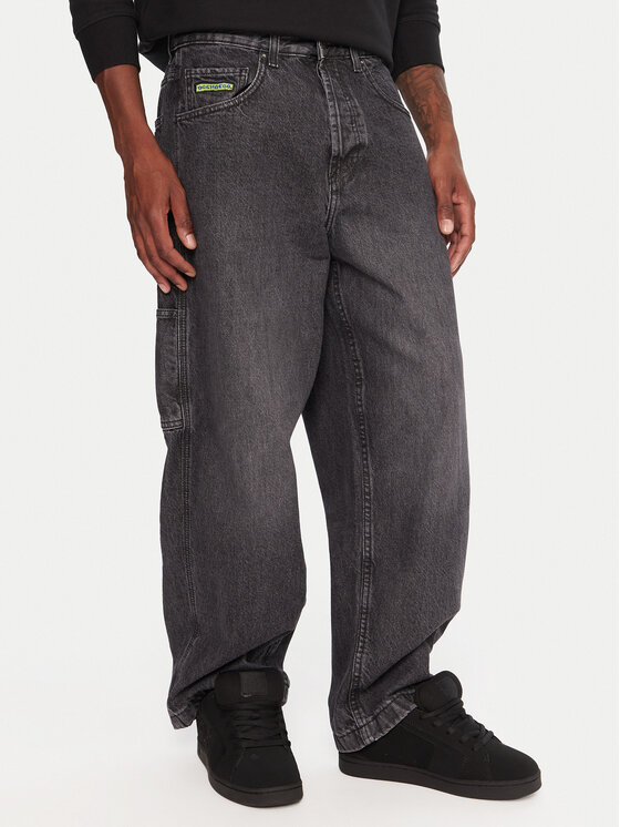 DC Shoes DC Shoes Jeansy Worker Carpenter Bac EDYDP03432 Černá Baggy Fit