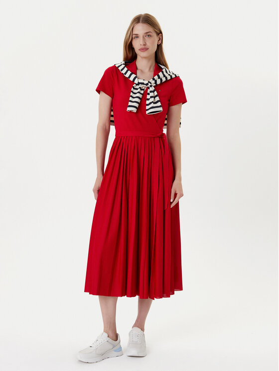 Tommy Hilfiger Tommy Hilfiger Повсякденна сукня 1985 WW0WW45733 Червоний Regular Fit