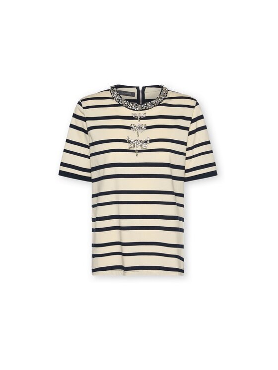 Elena Mirò Elena Mirò T-Shirt G349Z100637N001 Niebieski Regular Fit