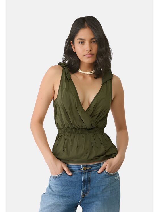 Liu Jo Beachwear Liu Jo Beachwear Top q-roa-35155 Verde Regular Fit