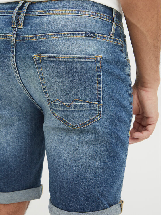 Blend Blend Kratke traperice 20713326 Plava Slim Fit