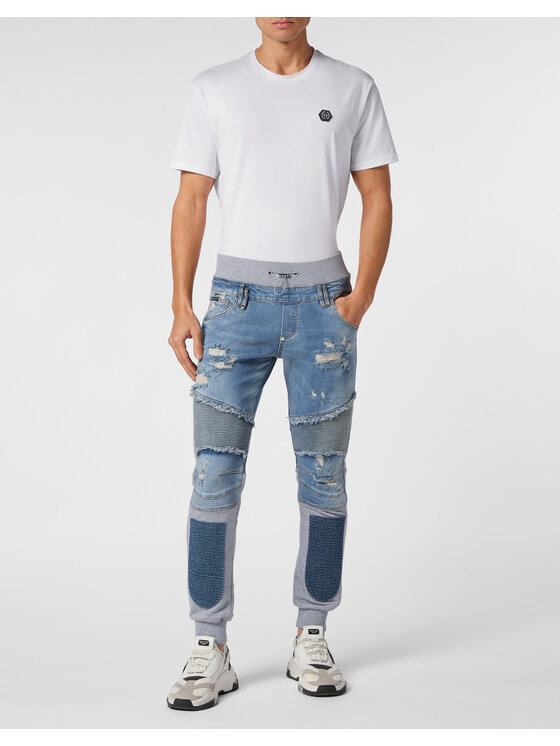 PHILIPP PLEIN PHILIPP PLEIN Jeansy 15695 Světle modrá Jegging Fit