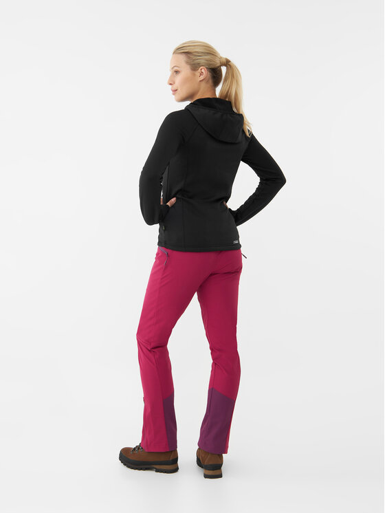 Viking Viking Bluza Jukon Hoodie Polartec Lady Czarny Regular Fit