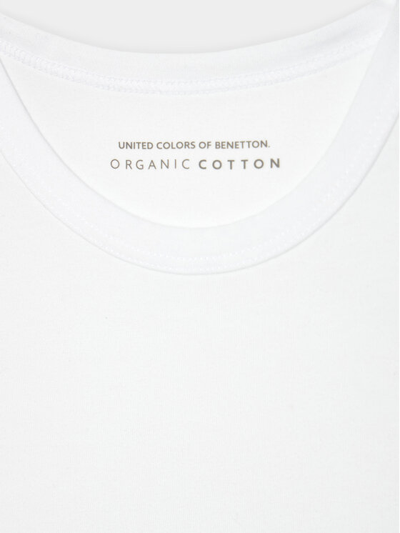 United Colors Of Benetton United Colors Of Benetton 2er-Set T-Shirts 3OP80M018 Weiß Regular Fit