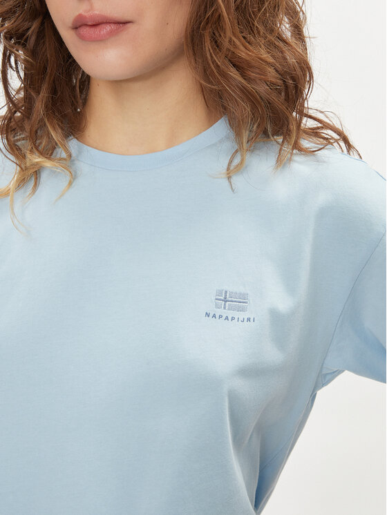 Napapijri Napapijri T-Shirt S-Nina NP0A4H87 Γαλάζιο Regular Fit
