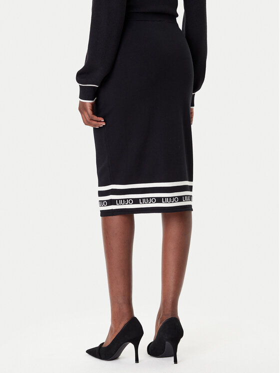 Liu Jo Sport Liu Jo Sport Pouzdrová sukně TF5217 MS63L Černá Regular Fit