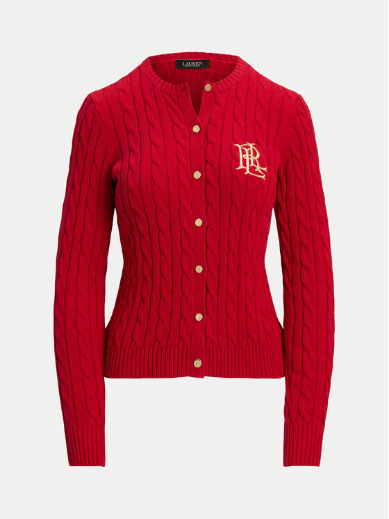 LAUREN RALPH LAUREN LAUREN RALPH LAUREN Strickjacke 200932225008 Rot Regular Fit
