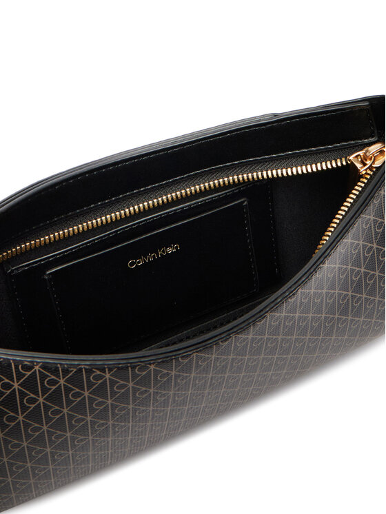 Calvin Klein Calvin Klein Geantă Emblem Aop Small Shoulder Bag LV04F3324G Negru