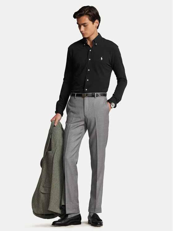 Polo Ralph Lauren Polo Ralph Lauren Πουκάμισο 710654408089 Μαύρο Regular Fit