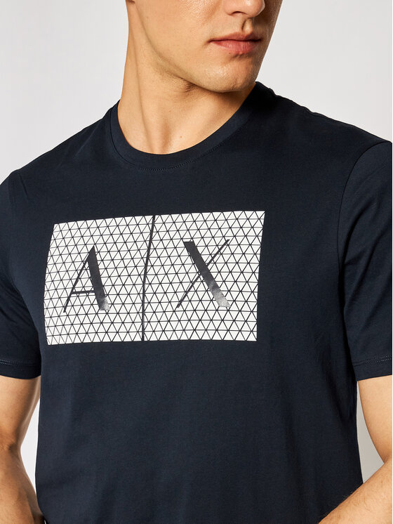 Armani Exchange Armani Exchange T-Shirt 8NZTCK Z8H4Z 1510 Granatowy Slim Fit