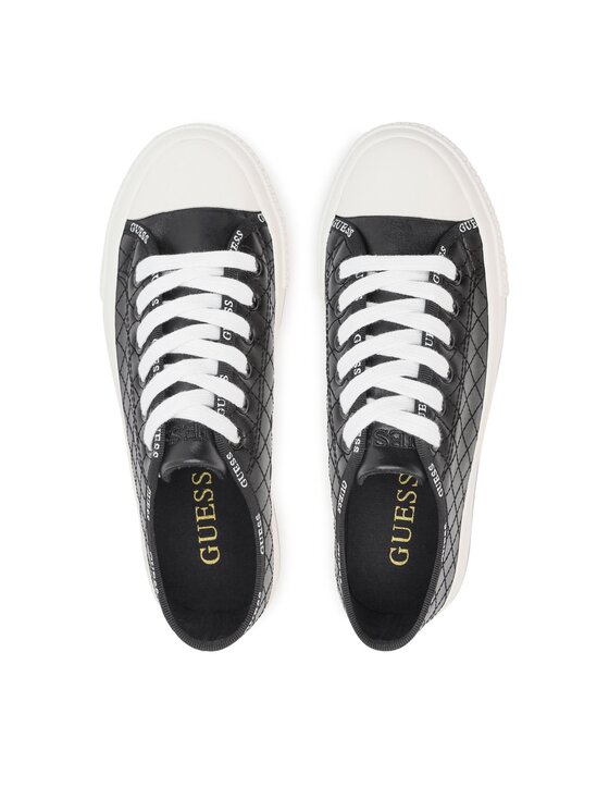Guess Guess Sneakers aus Stoff Emma FL7EMM ELE12 Schwarz