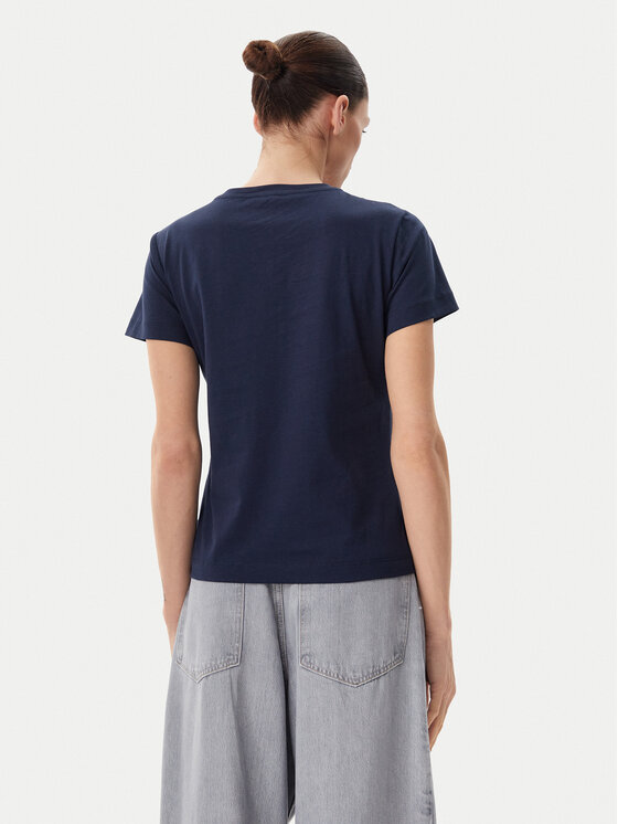 PINKO PINKO T-Shirt Nambrone 103320 A2G7 Granatowy Regular Fit