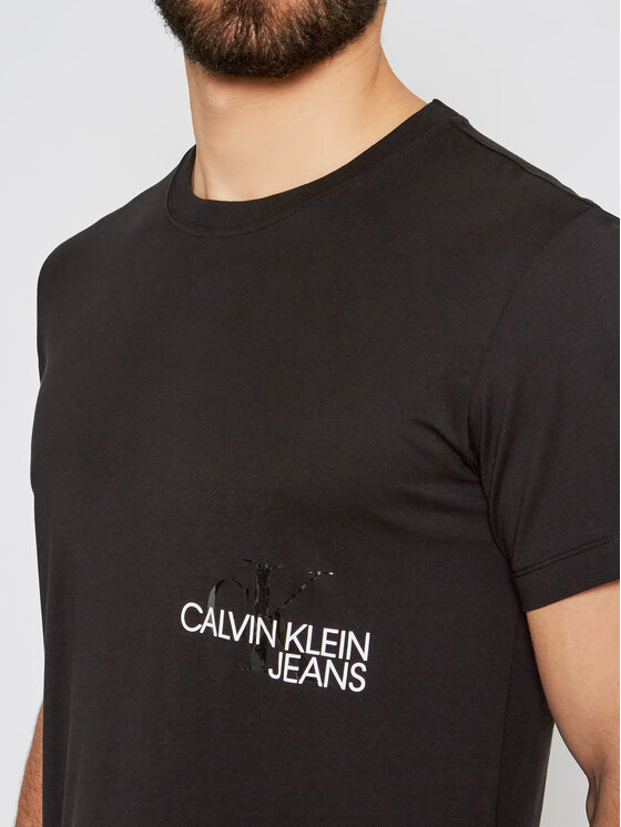 Calvin Klein Jeans T-shirt J30J317507 Nero Regular Fit • Modivo.it