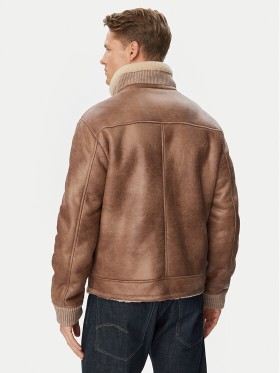 Milestone Milestone Kunstkarusnahk MSRiano 630813 60935 Helepruun Regular Fit