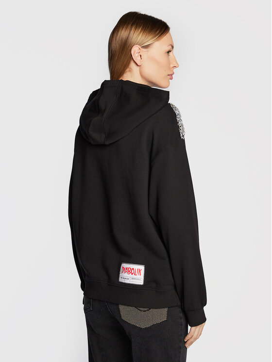 PINKO Pinko Μπλούζα DIABOLIK Fiammetta 1L109D 8314 Μαύρο Regular Fit