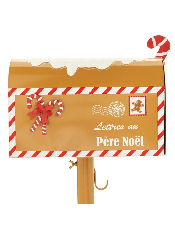 MIAhome MIAhome Skrzynka na listy świąteczna Gingerbread 100 cm Brązowy