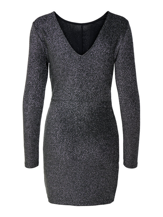 ONLY ONLY Koktejlové šaty Rich 15360278 Sivá Regular Fit