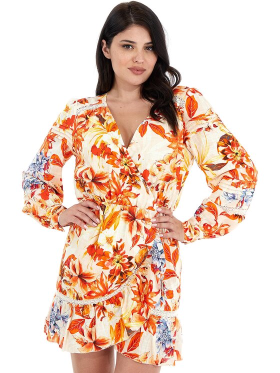 Guess Guess Letní šaty Hafa W3GK34 WFCY0 Barevná Regular Fit
