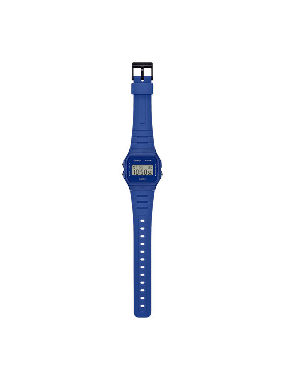 Casio Casio Zegarek F-91WB-2A1EF Niebieski