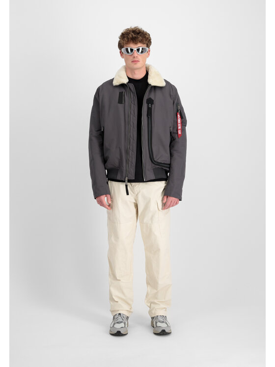 Alpha Industries Alpha Industries Kurtka bomber DA-3 Bomber Winter Jacket Szary Regular Fit