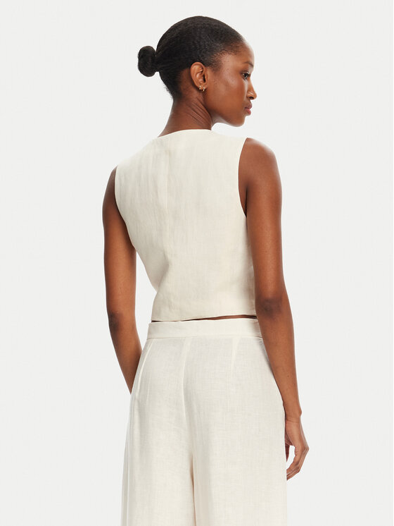 Marella Marella Prsluk Anemone 2515151012 Écru Regular Fit
