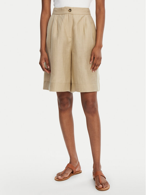 KAOS KAOS Pantaloncini di tessuto RP1MR069 Beige Regular Fit