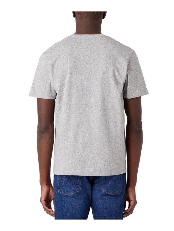 Wrangler Wrangler T-Shirt 2 PACK TEE Szary Regular Fit
