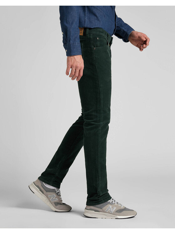 Lee Lee Jeansy LUKE Zielony Slim Fit