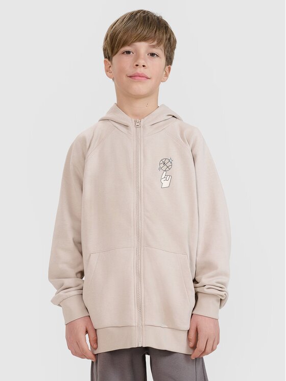 4F 4F Μπλούζα 4FJRSS25TSWSM2103-83S Καφέ Oversize