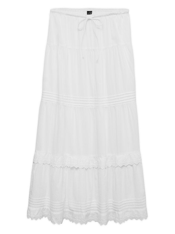 Vero Moda Vero Moda Maxi sukně Sandy 10345282 Bílá Regular Fit
