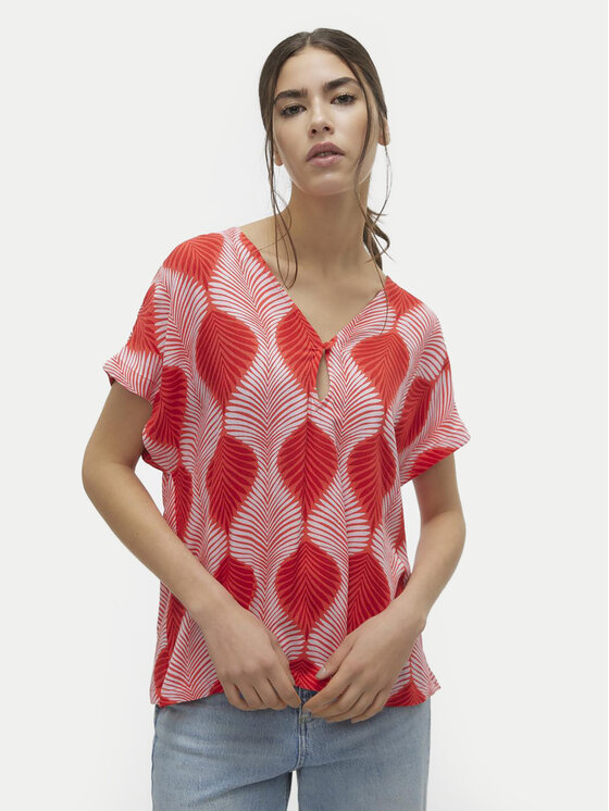 Vero Moda Vero Moda Majica Tula 10308984 Crvena Regular Fit