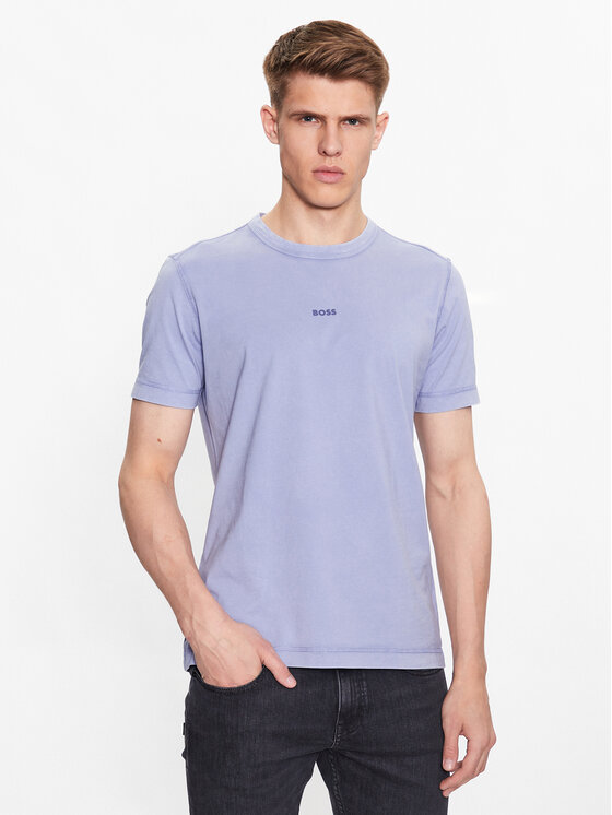 Boss Majica 50477433 Vijolična Regular Fit